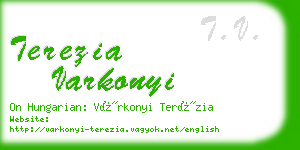 terezia varkonyi business card